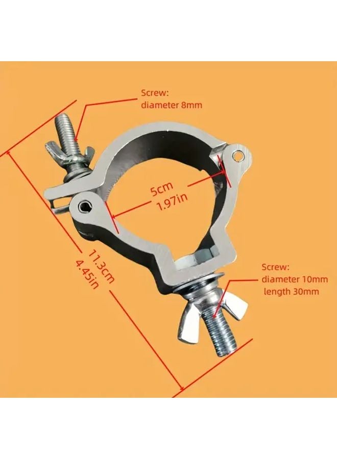 Heavy Duty Aluminum Alloy Scaffolding Clamp Cross Universal Round Tube Connection Hook 1pc - Image 2